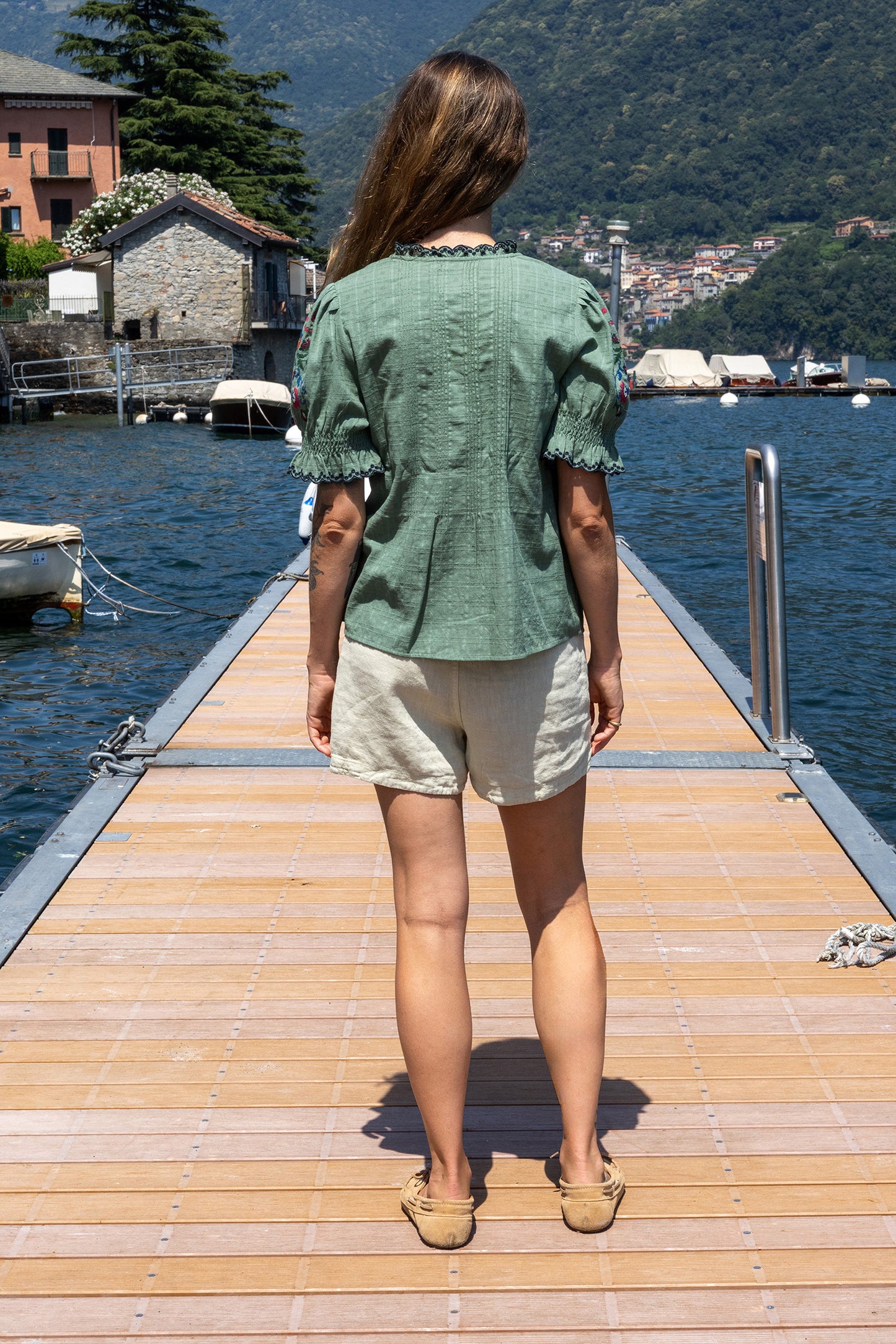 CROSS STICH EMBROIDERED SHIRT