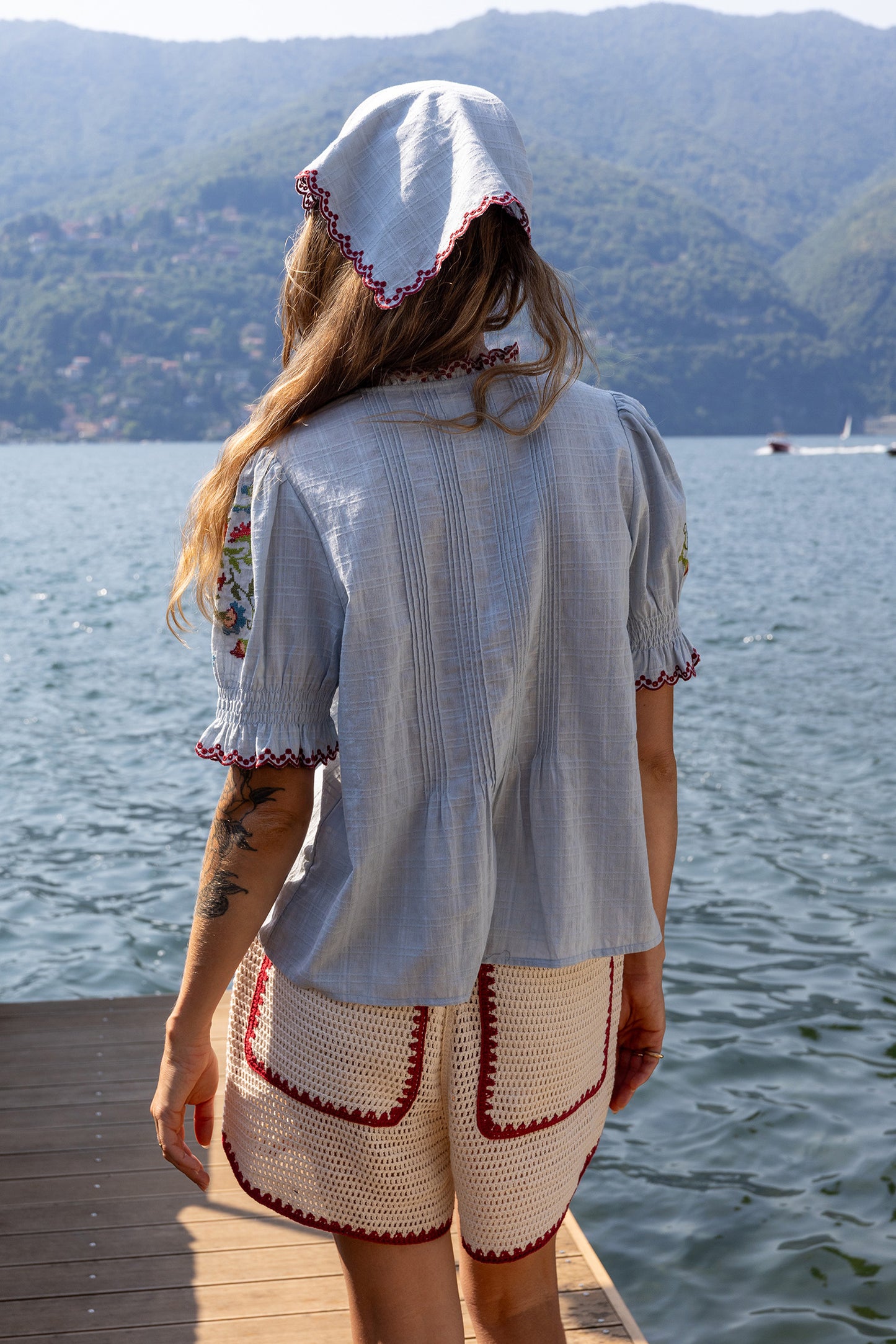 CROSS STICH EMBROIDERED SHIRT
