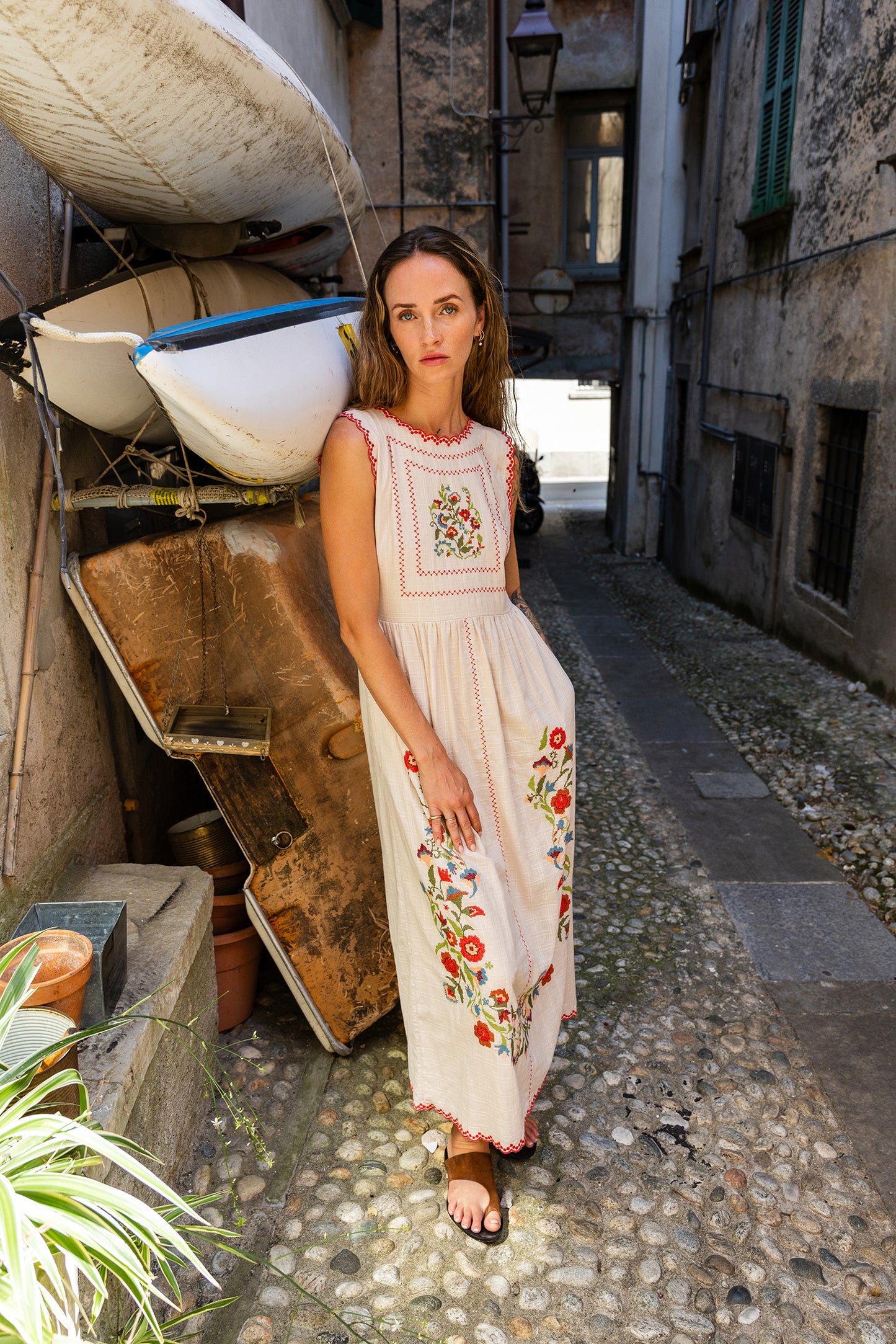 CROSS STICH EMBROIDERED DRESS