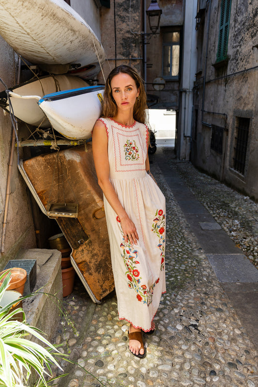 CROSS STICH EMBROIDERED DRESS 1