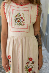 CROSS STICH EMBROIDERED DRESS