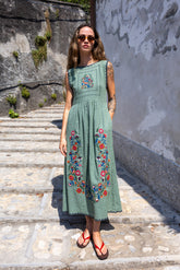 CROSS STICH EMBROIDERED DRESS