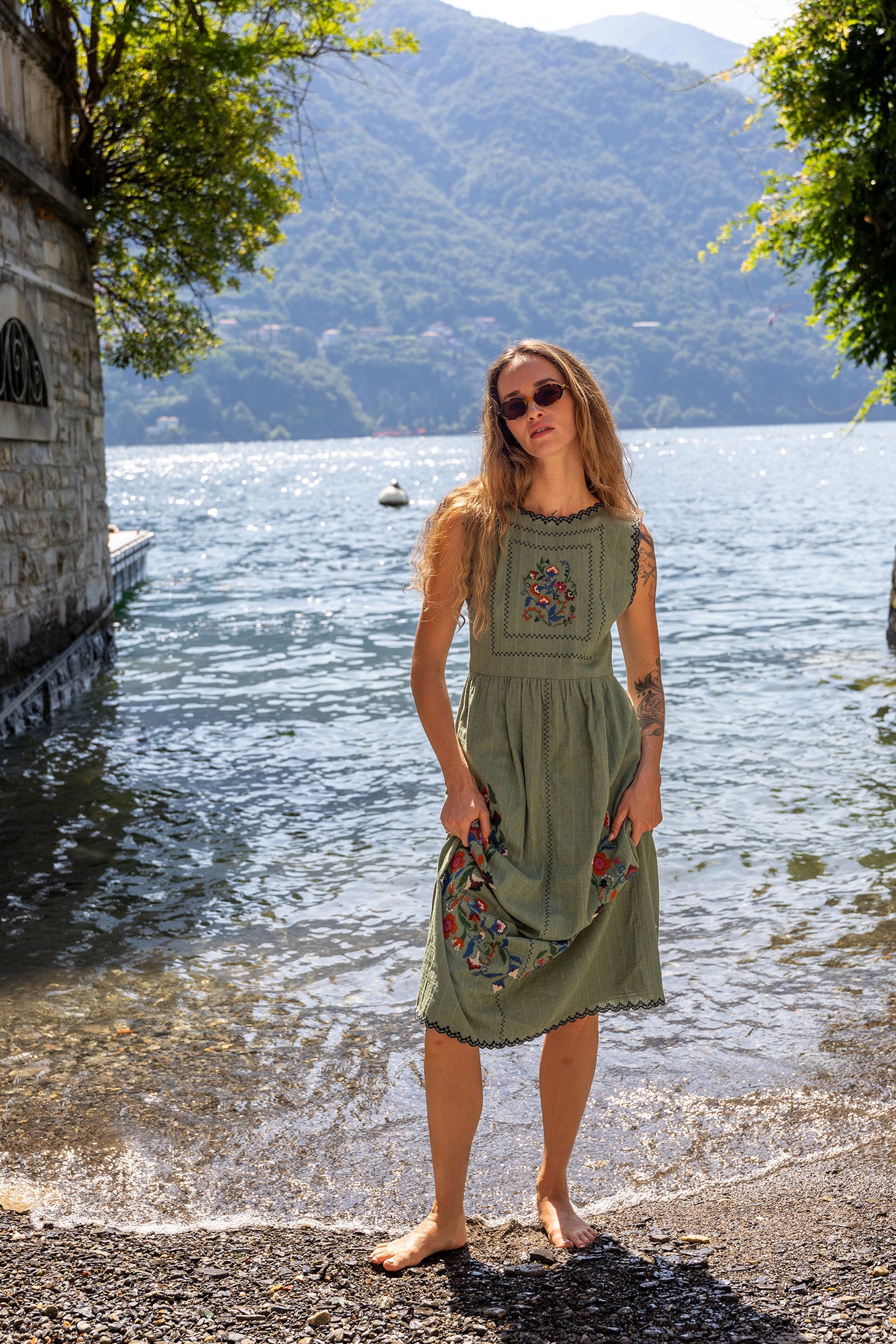 CROSS STICH EMBROIDERED DRESS